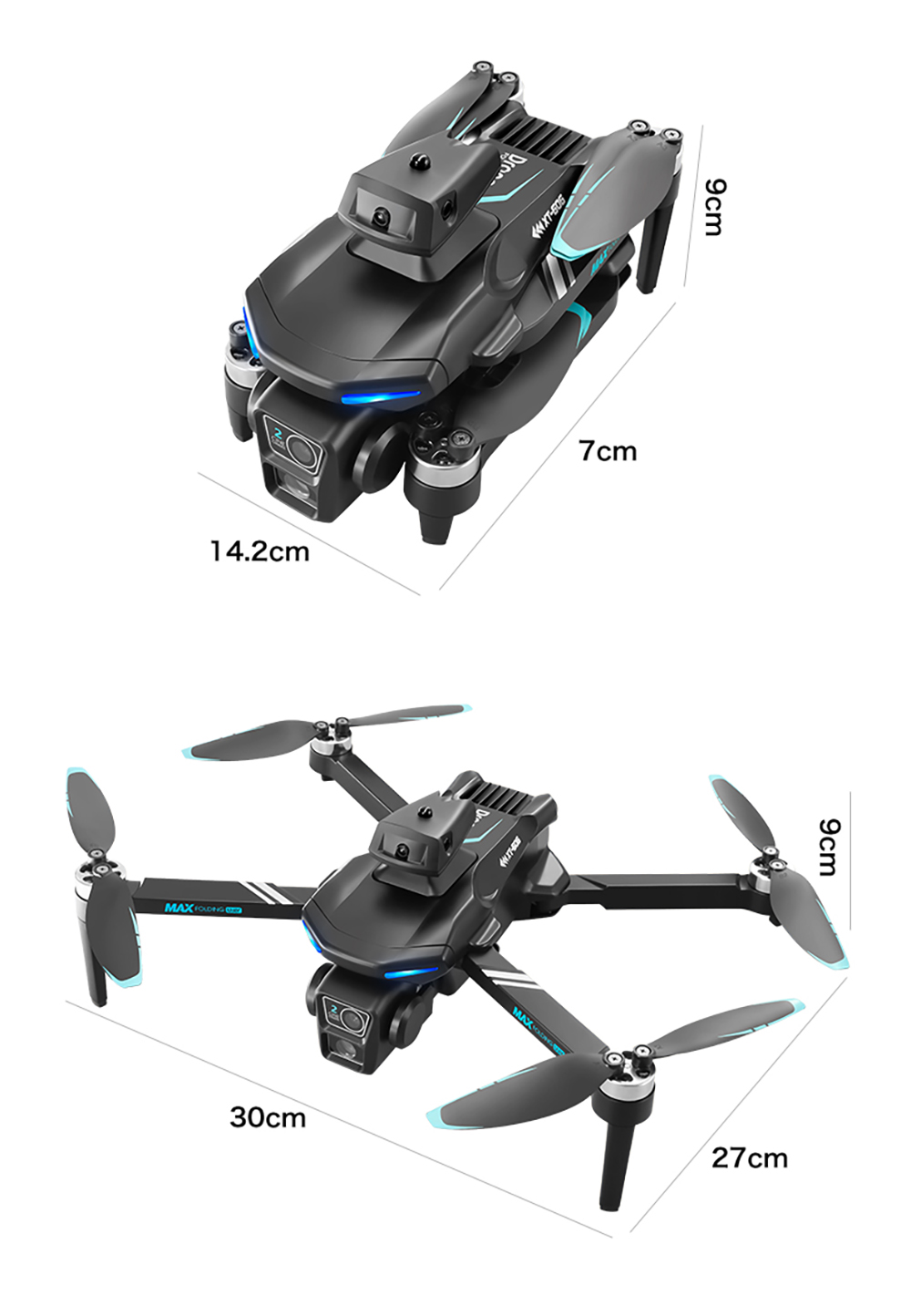 LSRC-XT606-WiFi-FPV-mit-elektrischer-Einstellung-HD-Dual-Kamera-360deg-Hindernisvermeidung-Optischer-2016369-19